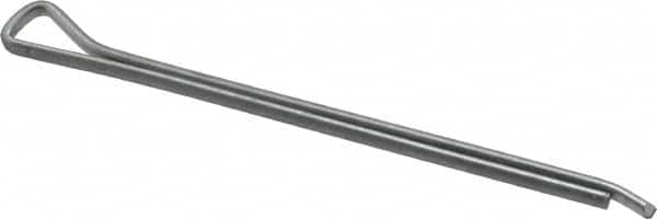 Made in USA - 1/8" Diam x 2" Long Hammerlock Cotter Pin - Grade 2, Zinc-Plated, Steel - Exact Tooling