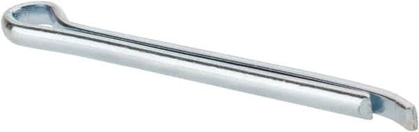Made in USA - 5/32" Diam x 2" Long Hammerlock Cotter Pin - Grade 2, Zinc-Plated, Steel - Exact Tooling