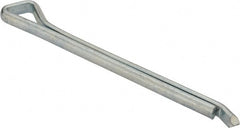 Made in USA - 1/4" Diam x 3" Long Hammerlock Cotter Pin - Grade 2, Zinc-Plated, Steel - Exact Tooling