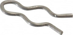 Made in USA - 9/64" Groove, 1/2" Long, Stainless Steel Hair Pin Clip - 0.031" Clip Diam, 3/16" Shaft Diam, Grade 18-8 - Exact Tooling