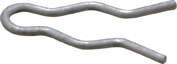 Made in USA - 1/4" Groove, 3/4" Long, Stainless Steel Hair Pin Clip - 0.048" Clip Diam, 5/16" Shaft Diam, Grade 18-8 - Exact Tooling
