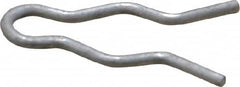 Made in USA - 1/4" Groove, 3/4" Long, Stainless Steel Hair Pin Clip - 0.048" Clip Diam, 5/16" Shaft Diam, Grade 18-8 - Exact Tooling