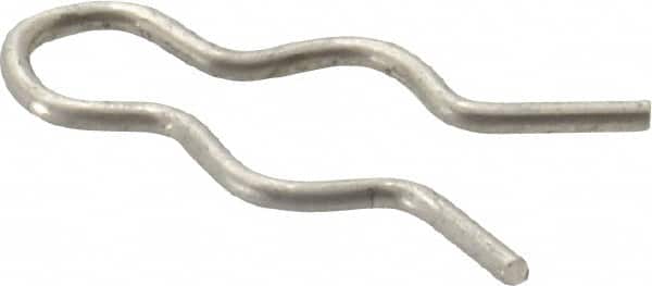 Made in USA - 5/16" Groove, 31/32" Long, Stainless Steel Hair Pin Clip - 0.052" Clip Diam, 3/8" Shaft Diam, Grade 18-8 - Exact Tooling