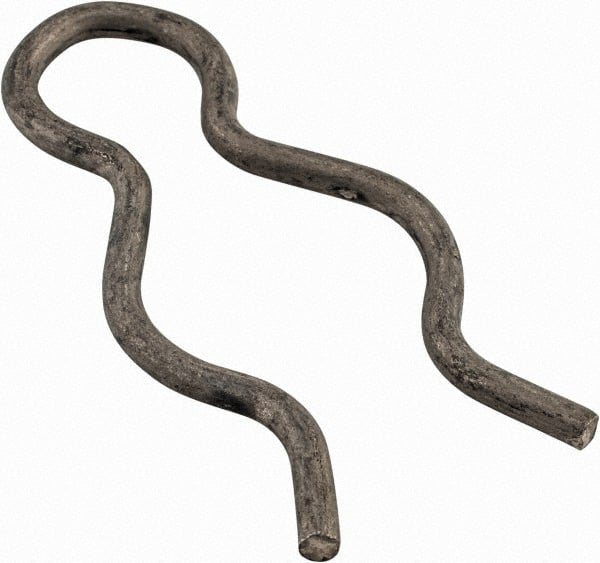 Made in USA - 21/32" Groove, 1-13/16" Long, Stainless Steel Hair Pin Clip - 0.093" Clip Diam, 3/4" Shaft Diam, Grade 18-8 - Exact Tooling