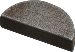 Made in USA - #303 Standard Woodruff Key - 3/8" Long x 3/32" Wide, Steel - Exact Tooling