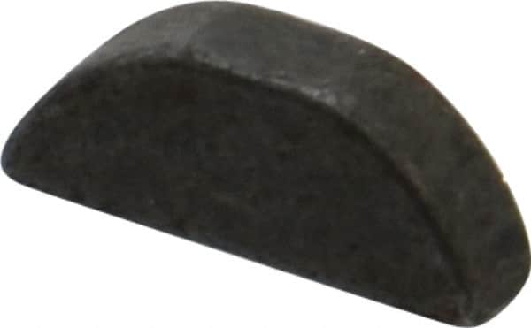 Made in USA - #505 Standard Woodruff Key - 5/8" Long x 5/32" Wide, Steel - Exact Tooling