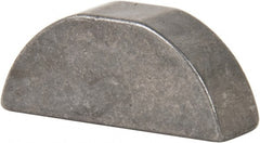 Made in USA - #807 Standard Woodruff Key - 7/8" Long x 1/4" Wide, Steel - Exact Tooling