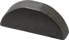 Made in USA - #708 Standard Woodruff Key - 1" Long x 7/32" Wide, Steel - Exact Tooling