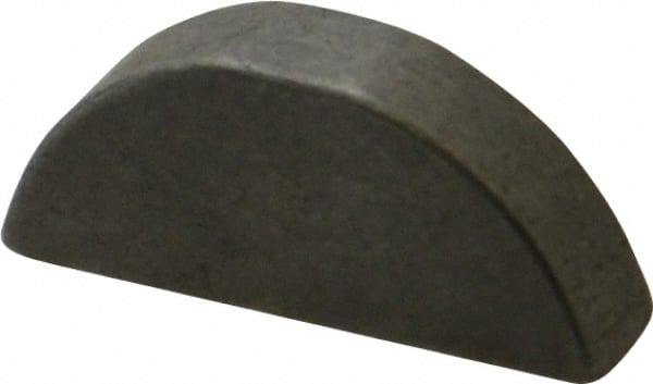 Made in USA - #809 Standard Woodruff Key - 1-1/8" Long x 1/4" Wide, Steel - Exact Tooling