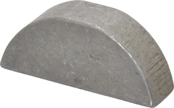 Made in USA - #1009 Standard Woodruff Key - 1-1/8" Long x 5/16" Wide, Steel - Exact Tooling