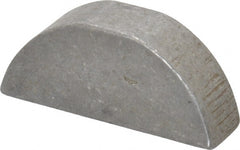 Made in USA - #1009 Standard Woodruff Key - 1-1/8" Long x 5/16" Wide, Steel - Exact Tooling