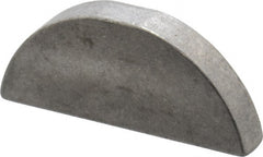 Made in USA - #610 Standard Woodruff Key - 1-1/4" Long x 3/16" Wide, Steel - Exact Tooling