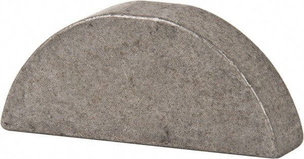 Made in USA - #1011 Standard Woodruff Key - 1-3/8" Long x 5/16" Wide, Steel - Exact Tooling