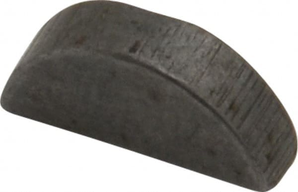 Made in USA - #303 Standard Woodruff Key - 3/8" Long x 3/32" Wide, Alloy Steel - Exact Tooling