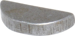 Made in USA - #304 Standard Woodruff Key - 1/2" Long x 3/32" Wide, Alloy Steel - Exact Tooling