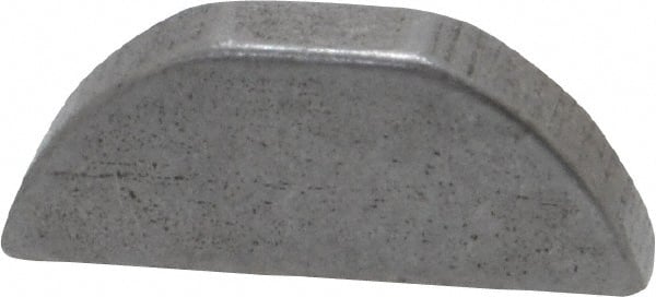 Made in USA - #405 Standard Woodruff Key - 5/8" Long x 1/8" Wide, Alloy Steel - Exact Tooling