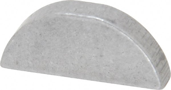 Made in USA - #608 Standard Woodruff Key - 1" Long x 3/16" Wide, Alloy Steel - Exact Tooling