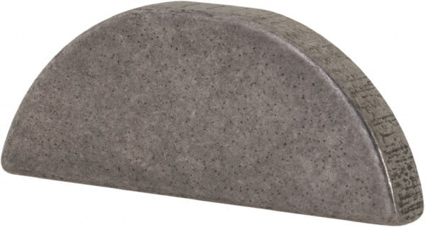 Made in USA - #609 Standard Woodruff Key - 1-1/8" Long x 3/16" Wide, Alloy Steel - Exact Tooling