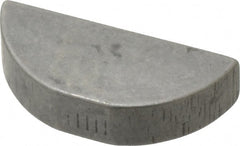 Made in USA - #809 Standard Woodruff Key - 1-1/8" Long x 1/4" Wide, Alloy Steel - Exact Tooling