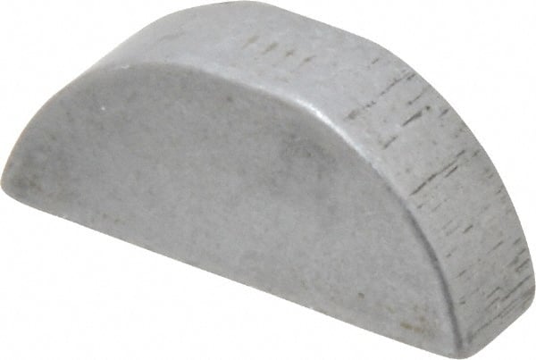 Made in USA - #1009 Standard Woodruff Key - 1-1/8" Long x 5/16" Wide, Alloy Steel - Exact Tooling