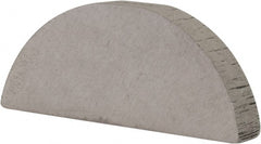 Made in USA - #710 Standard Woodruff Key - 1-1/4" Long x 7/32" Wide, Alloy Steel - Exact Tooling