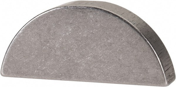 Made in USA - #810 Standard Woodruff Key - 1-1/4" Long x 1/4" Wide, Alloy Steel - Exact Tooling