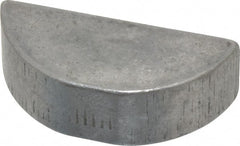 Made in USA - #1210 Standard Woodruff Key - 1-1/4" Long x 3/8" Wide, Alloy Steel - Exact Tooling