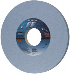 Norton - 12" Diam x 3" Hole x 1" Thick, I Hardness, 60 Grit Surface Grinding Wheel - Ceramic, Type 1, Medium Grade, 2,070 Max RPM, Vitrified Bond, No Recess - Exact Tooling