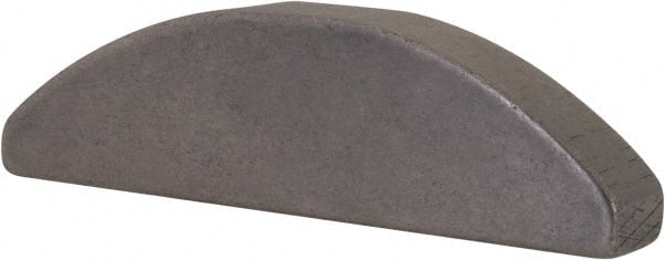 Made in USA - #1222-1 Standard Woodruff Key - 2-3/4" Long x 3/8" Wide, Alloy Steel - Exact Tooling