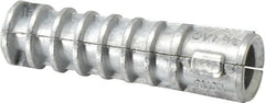 Powers Fasteners - 5/8" Diam, 5/8" Drill, Lag Shield Concrete Anchor - Zamac Alloy, Zinc-Plated Finish, Flat Head - Exact Tooling