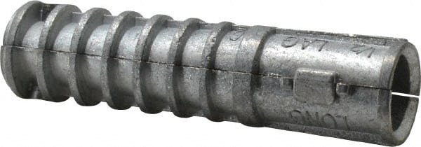 Powers Fasteners - 3/4" Diam, 3/4" Drill, Lag Shield Concrete Anchor - Zamac Alloy, Zinc-Plated Finish, Flat Head - Exact Tooling