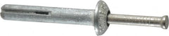 Powers Fasteners - 1/4" Diam, 1/4" Drill, 1-1/2" OAL, 1-1/8" Min Embedment Hammer Drive Concrete Anchor - Stainless Steel (Drive Pin)/Zamac Alloy (Body), Zinc-Plated Finish, Mushroom Head - Exact Tooling