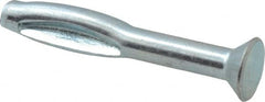 Powers Fasteners - 3/16" Diam, 3/16" Drill, 1-1/2" OAL, 3-3/8" Min Embedment Split-Drive Concrete Anchor - Steel, Zinc-Plated Finish, Flat Head - Exact Tooling