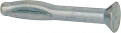 Powers Fasteners - 1/4" Diam, 1/4" Drill, 2" OAL, 3-3/8" Min Embedment Split-Drive Concrete Anchor - Steel, Zinc-Plated Finish, Flat Head - Exact Tooling