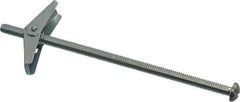Powers Fasteners - 1/4" Screw, 1/4" Diam, 6" Long, Toggle Bolt Drywall & Hollow Wall Anchor - 5/8" Drill, Zinc Plated, Steel, Grade Zamac 7, Use in Drywall & Wallboard - Exact Tooling
