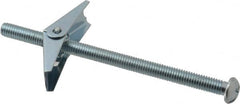 Powers Fasteners - 3/8" Screw, 3/8" Diam, 6" Long, Toggle Bolt Drywall & Hollow Wall Anchor - 7/8" Drill, Zinc Plated, Steel, Grade Zamac 7, Use in Drywall & Wallboard - Exact Tooling