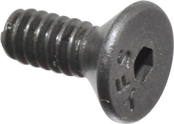 Value Collection - #4-40 UNC Hex Socket Drive, 82° Flat Screw - Alloy Steel, Black Oxide Finish, Fully Threaded, 5/16" OAL - Exact Tooling