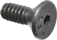 Value Collection - #4-40 UNC Hex Socket Drive, 82° Flat Screw - Alloy Steel, Black Oxide Finish, Fully Threaded, 5/16" OAL - Exact Tooling