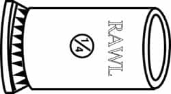 Powers Fasteners - 1-1/4" Diam, 1-1/4" Drill, 2" Min Embedment Caulk-In Concrete Anchor - Lead Alloy (Caulking Sleeve)/Zamac Alloy (Cone), Flat Head - Exact Tooling
