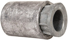 Powers Fasteners - 1/4-20, 1/2" Diam, Caulk-In Concrete Anchor - 7/8" Min Embedment, Lead Alloy (Caulking Sleeve)/Zamac Alloy (Cone), Flat Head - Exact Tooling