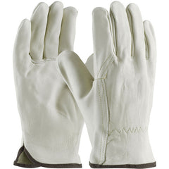 ‎68-116/S Leather Drivers Gloves - Top Grain Cowhide Drivers - Superior Quality - Wing Thumb - Sewn w/ Kevlar - Exact Tooling