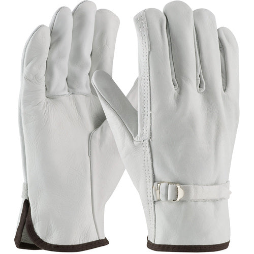 ‎68-153/XL Leather Drivers Gloves - Top Grain Cowhide Drivers - Reg Grade - Straight Thumb - Pull Strap - Exact Tooling