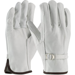 ‎68-153/XL Leather Drivers Gloves - Top Grain Cowhide Drivers - Reg Grade - Straight Thumb - Pull Strap - Exact Tooling