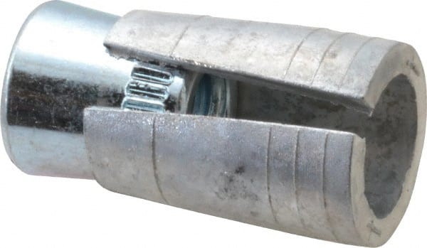 Powers Fasteners - 5/16" Diam, 5/8" Drill, 1-5/16" OAL, 3-3/16" Min Embedment Drop-In Concrete Anchor - Steel (Cone)/Zamac Alloy (Body), Zinc-Plated Finish - Exact Tooling