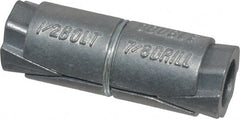 Powers Fasteners - 1/2" Diam, 7/8" Drill, 2-1/2" OAL, 2" Min Embedment Double Expansion Concrete Anchor - Zamac Alloy, Flat Head - Exact Tooling