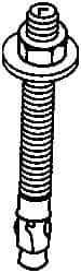 Powers Fasteners - 1" Diam, 1" Drill, 9" OAL, 2-1/4" Min Embedment Wedge Expansion Concrete Anchor - 304 Stainless Steel, Hex Nut Head, Hex Drive, 5-3/8" Thread Length - Exact Tooling