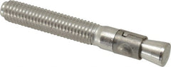Powers Fasteners - 1/2" Diam, 1/2" Drill, 3-3/4" OAL, Wedge Expansion Concrete Anchor - 304 Stainless Steel, Hex Nut Head, Hex Drive, 2-3/8" Thread Length - Exact Tooling
