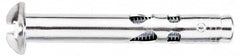 Value Collection - 1/4" Diam, 1/4" Drill, 2" OAL, 3-3/8" Min Embedment Sleeve Concrete Anchor - Steel, Zinc-Plated Finish, Round Head - Exact Tooling