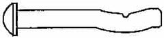 Powers Fasteners - 1/4" Diam, 1/4" Drill, 1-1/4" OAL, 1-1/4" Min Embedment Split-Drive Concrete Anchor - Grade 8.2 Steel, Zinc-Plated Finish, Mushroom Head - Exact Tooling
