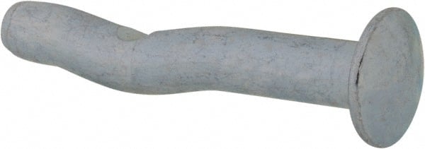 Powers Fasteners - 1/4" Diam, 1/4" Drill, 1-1/2" OAL, 1" Min Embedment Split-Drive Concrete Anchor - Grade 8.2 Steel, Zinc-Plated Finish, Mushroom Head - Exact Tooling